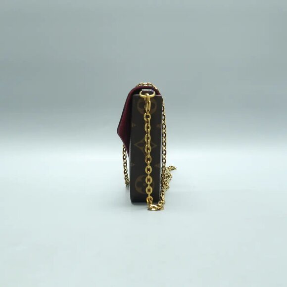 Louis Vuitton Felicie Brown W/P  Monogram Canvas Shoulder Bag 1189-022425 - Picture 3 of 12